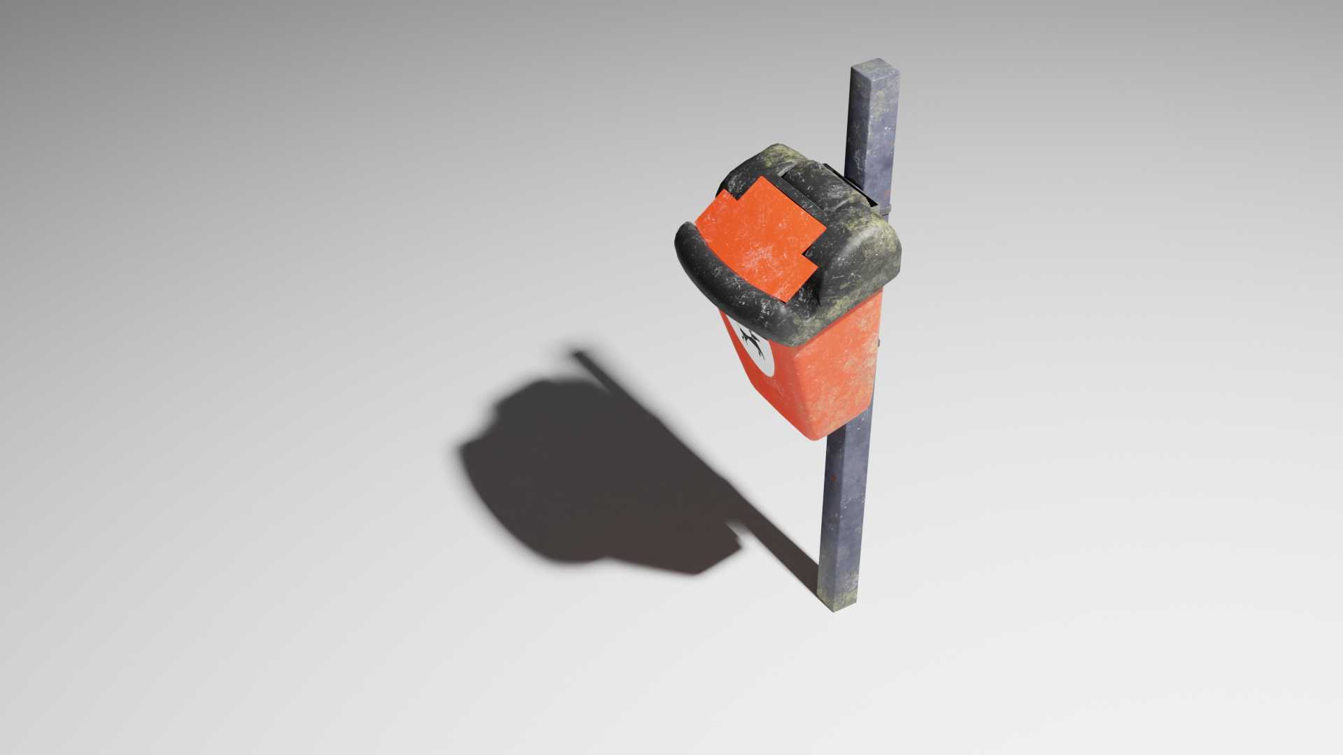 3D British dog poo bin TurboSquid