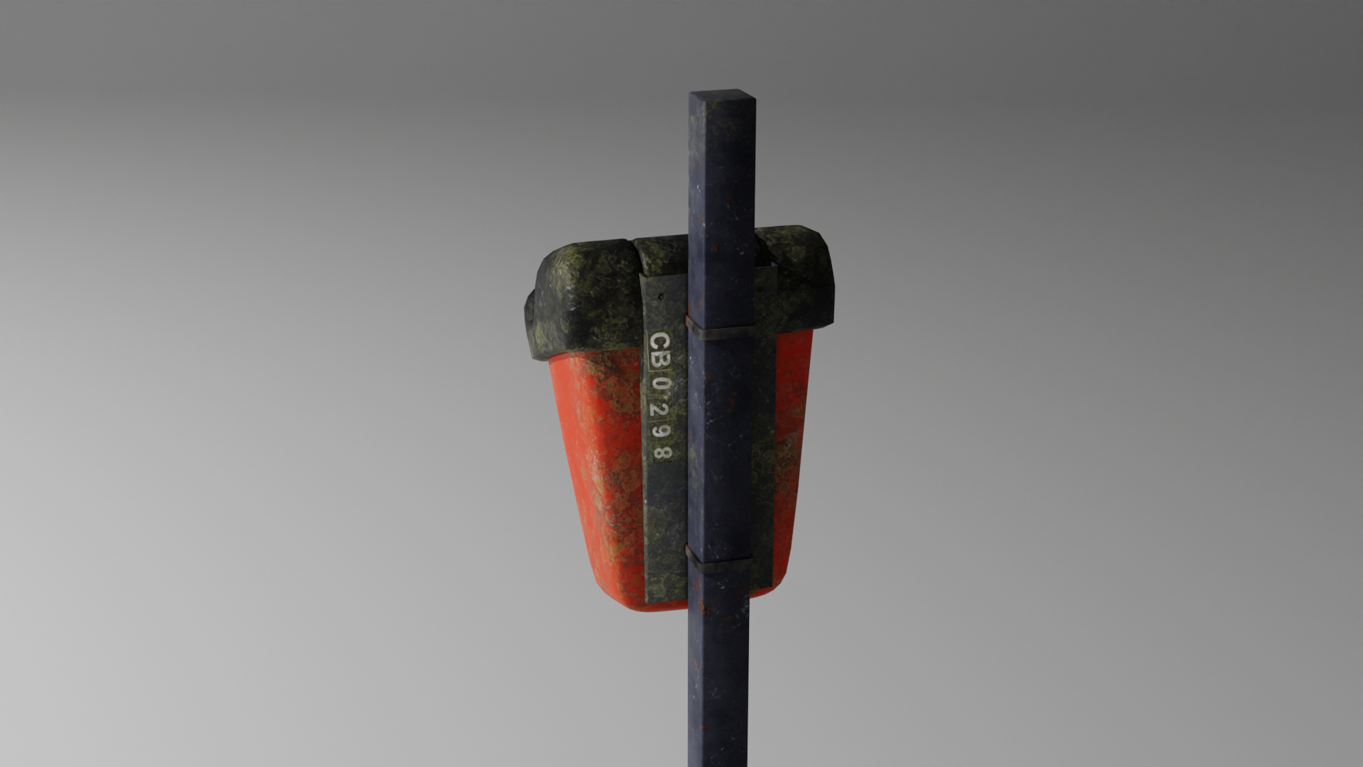 3D British dog poo bin TurboSquid