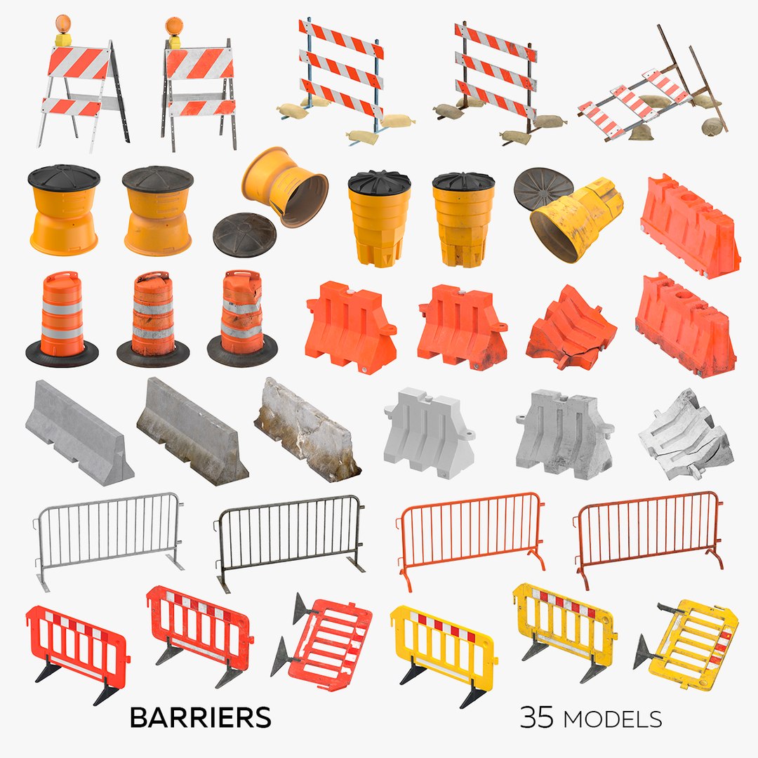 3D Barriers Collection - 35 models https://p.turbosquid.com/ts-thumb/l1/wsSTWp/jX/square/jpg/1657450255/1920x1080/fit_q87/57bec3998c4f9cfcac08c82c7fda455e05863975/square.jpg