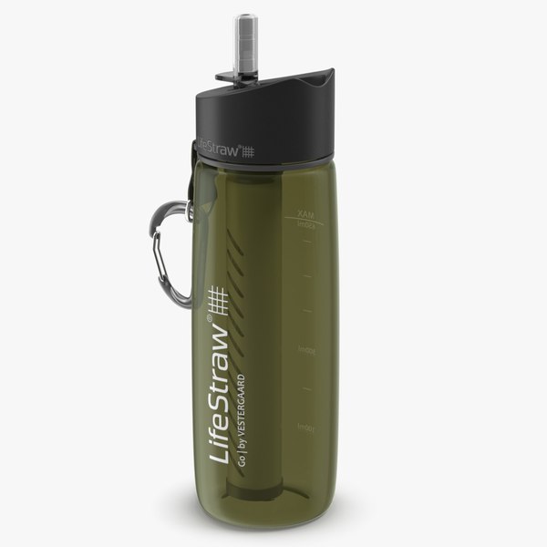 LifeStraw Go Water Filter Bottle with Integrated Filter Straw 3D model