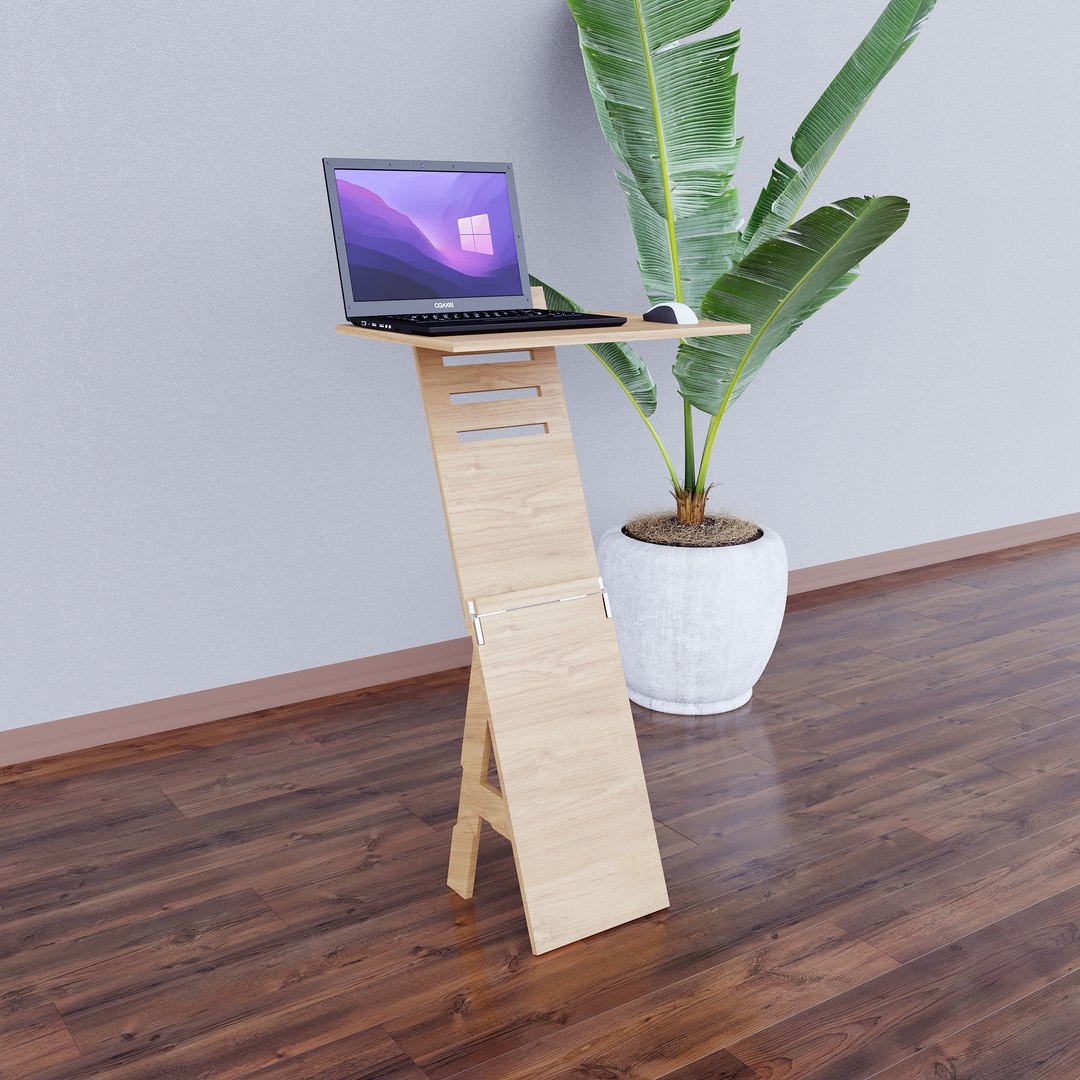3D Mobile Adjustable Standing Transforming Table For Laptop CNC ...