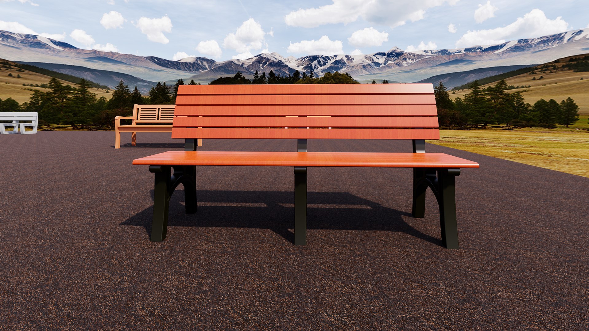 Benches Architectural 3D Model - TurboSquid 1633137