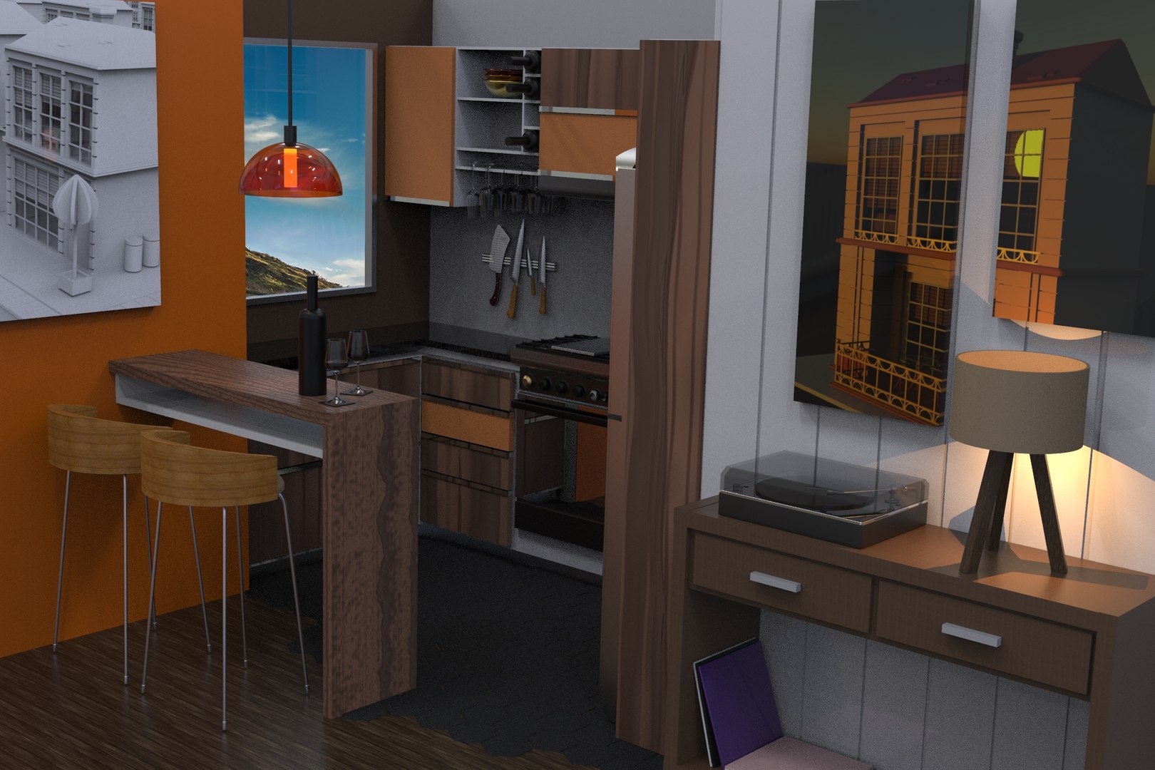 Kitchen Model - TurboSquid 2016627