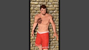 Andrei Man Low-Poly Game-Ready Low-poly 3D model
