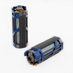 Scifi gas cylinder 3D model