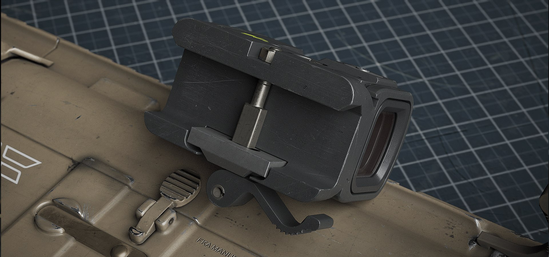 Aimpoint ACRO Default - Replica GameReady Low-poly 3D - TurboSquid 2069215