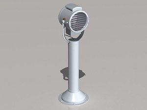 navy signal light lamp 3d model