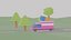 Autopaket 3D Low-Poly