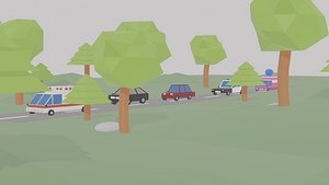 Car Pack 3D Low-Poly 3D