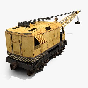 railway crane 3d 3ds