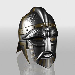 3d model of viking helmet
