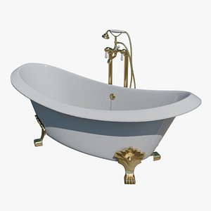 Vintage Bath Tub 3D model