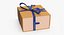 gift cardboard package box 3D model