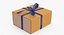 gift cardboard package box 3D model