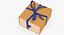 gift cardboard package box 3D model