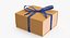 gift cardboard package box 3D model
