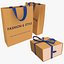 gift cardboard package box 3D model