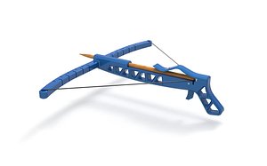 Toothpick crossbow 3D model