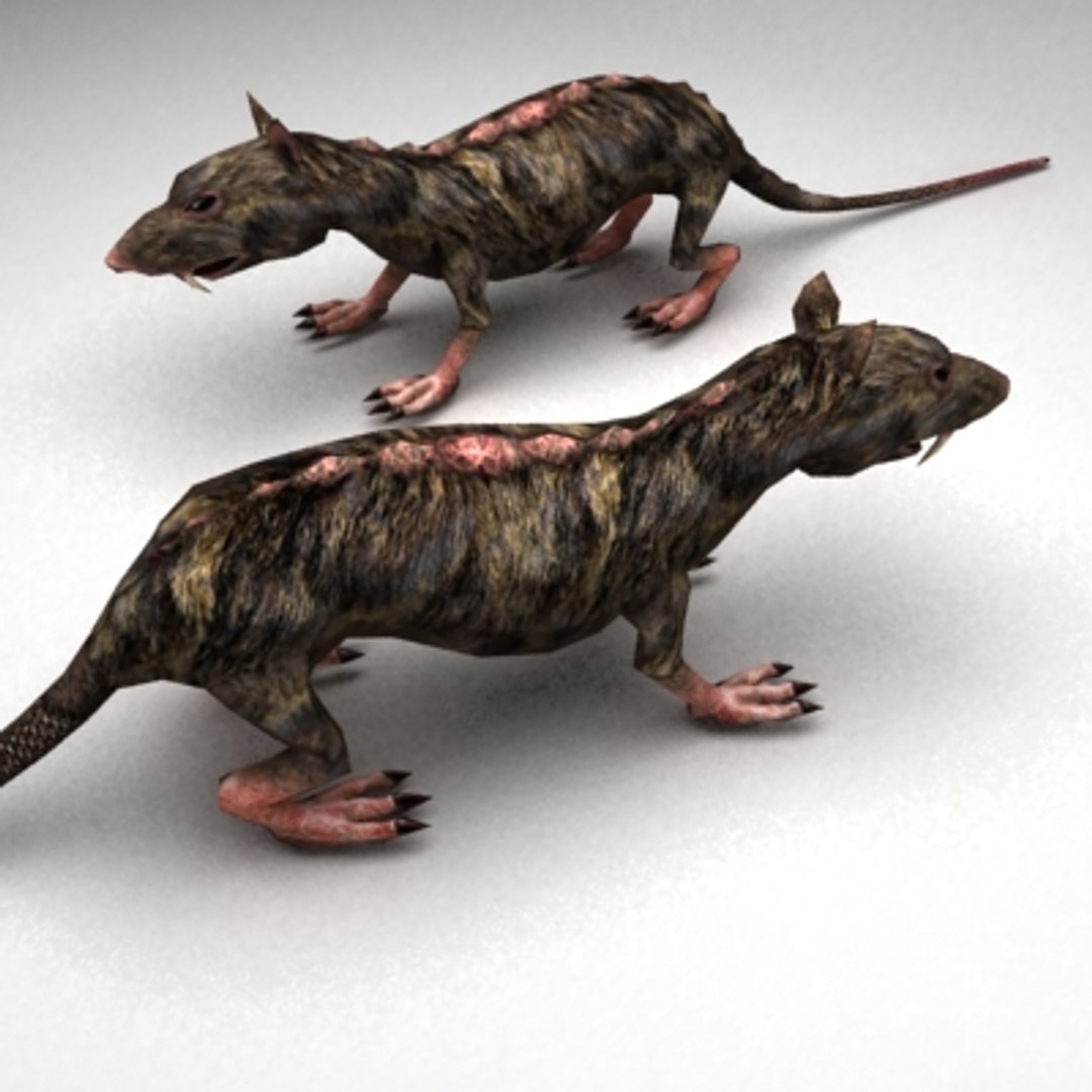 Rat Rigged Normal 3ds