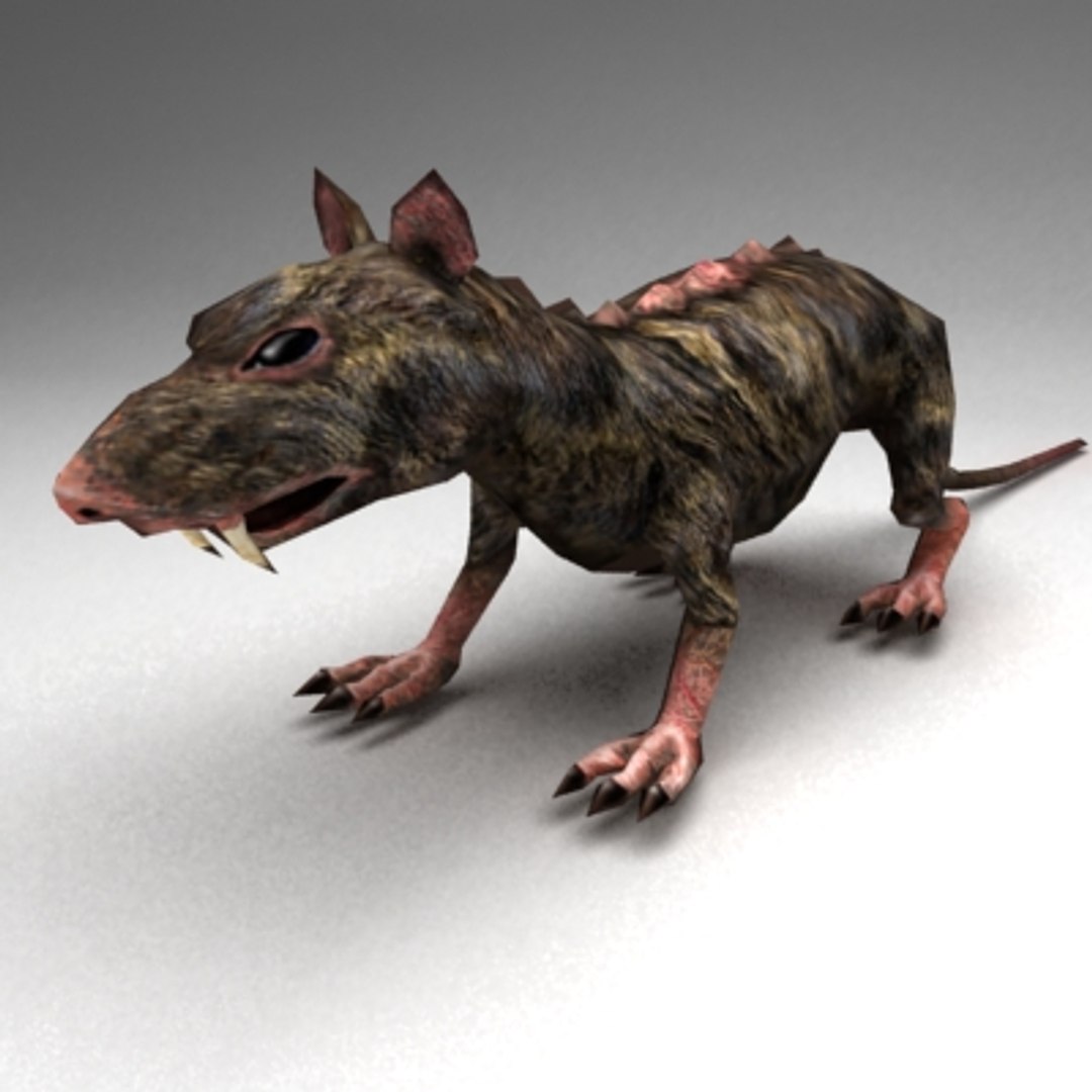 Rat Rigged Normal 3ds
