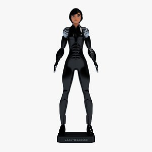 Lady Warrior With Stand