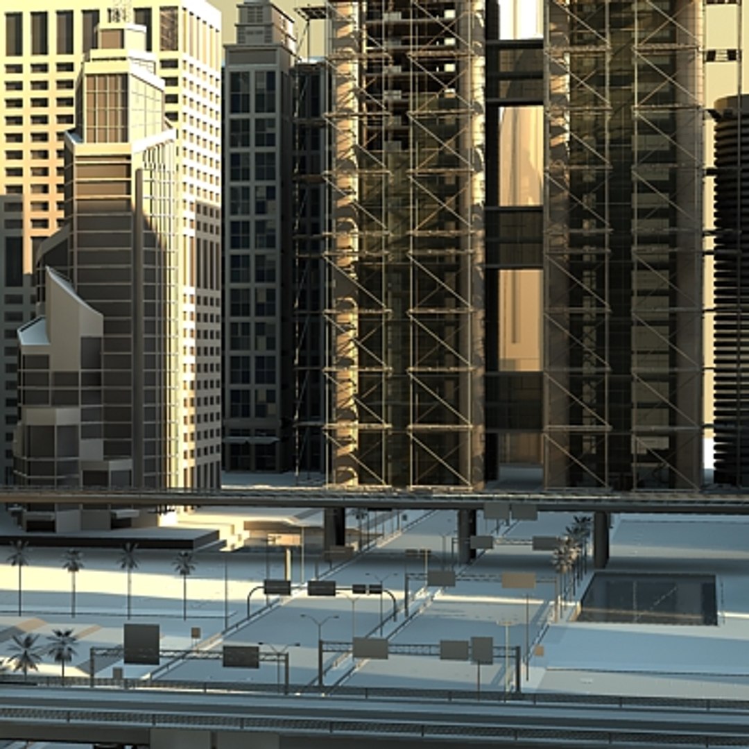 Cityscape 3d Model