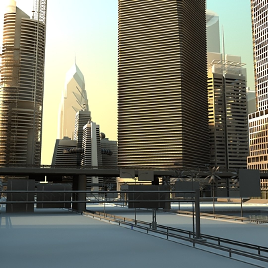 Cityscape 3d Model