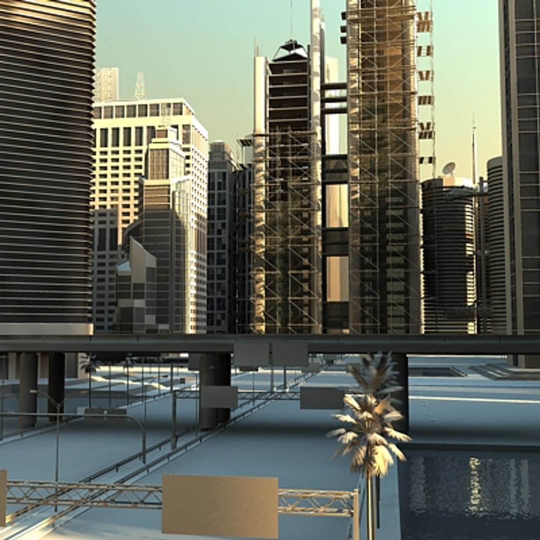 Cityscape 3d Model