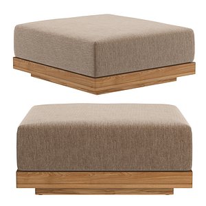 3D SANTOS TEAK MODULAR OTTOMAN