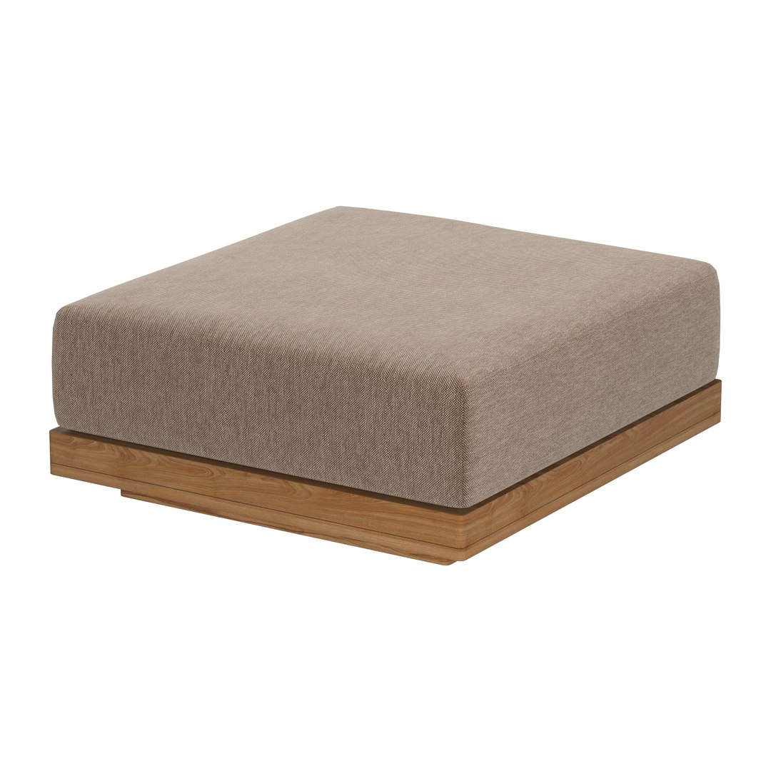 3D SANTOS TEAK MODULAR OTTOMAN - TurboSquid 2059403