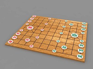 3d janggi korean chess model
