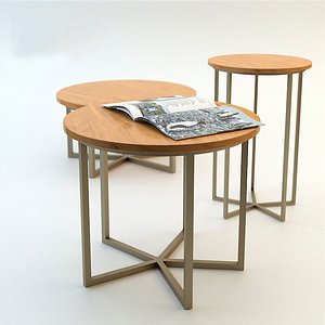 3d coffee table dome deco model