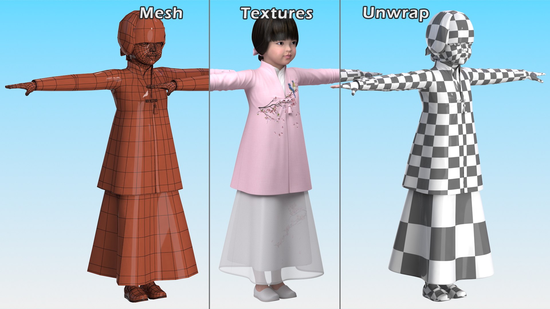Child Girl from Asia in National Costume Rigged for Modo 3D model https://p.turbosquid.com/ts-thumb/l3/8mPMWE/oq/childgirlfromasiainnationalcostumeriggedformodoc4dmodel029/jpg/1670542993/1920x1080/fit_q87/8860393d76d329be997cabb641625505dac0d0c8/childgirlfromasiainnationalcostumeriggedformodoc4dmodel029.jpg