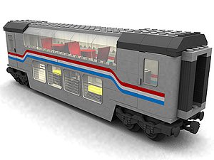 max lego real passenger wagon