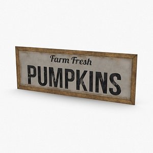 rustic-farm-sign-01---text 3D model
