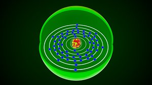 3D Praseodymium Chemical Element