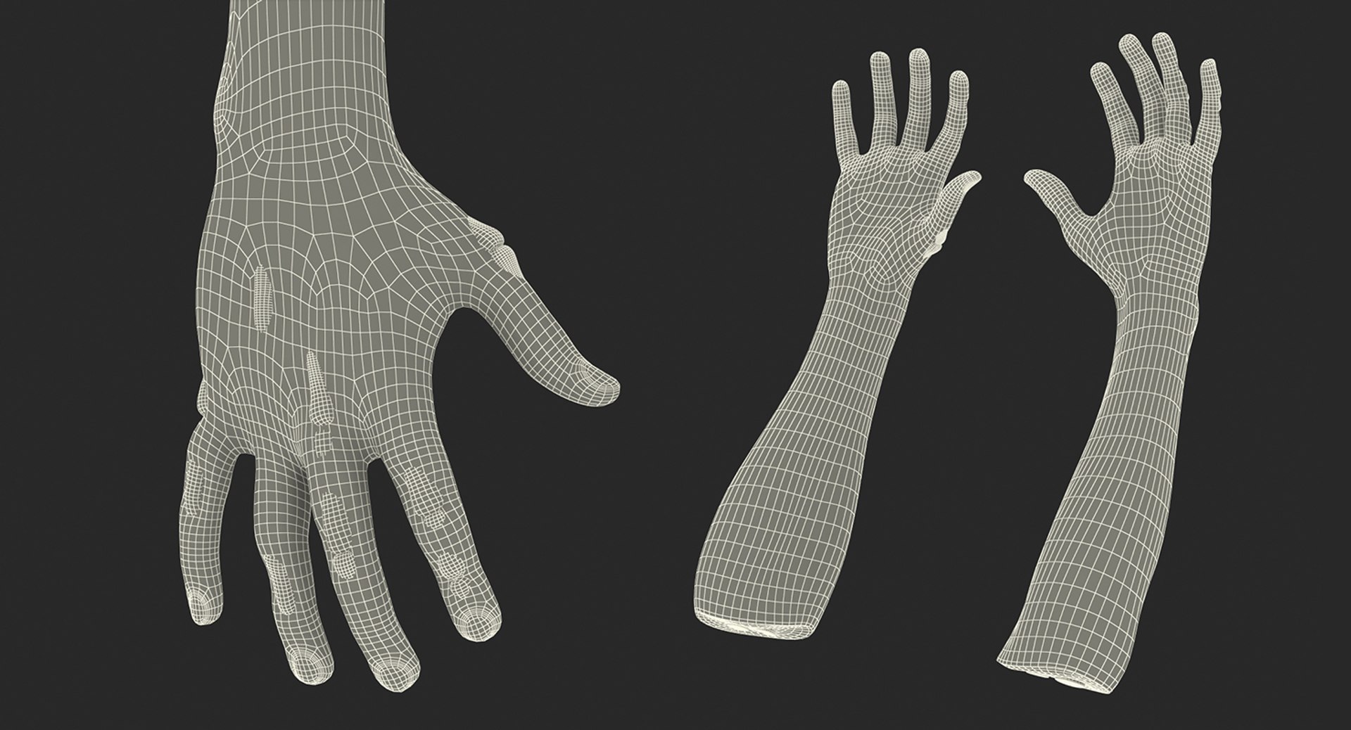 Zombie Hands Rigged 3D - TurboSquid 1515800