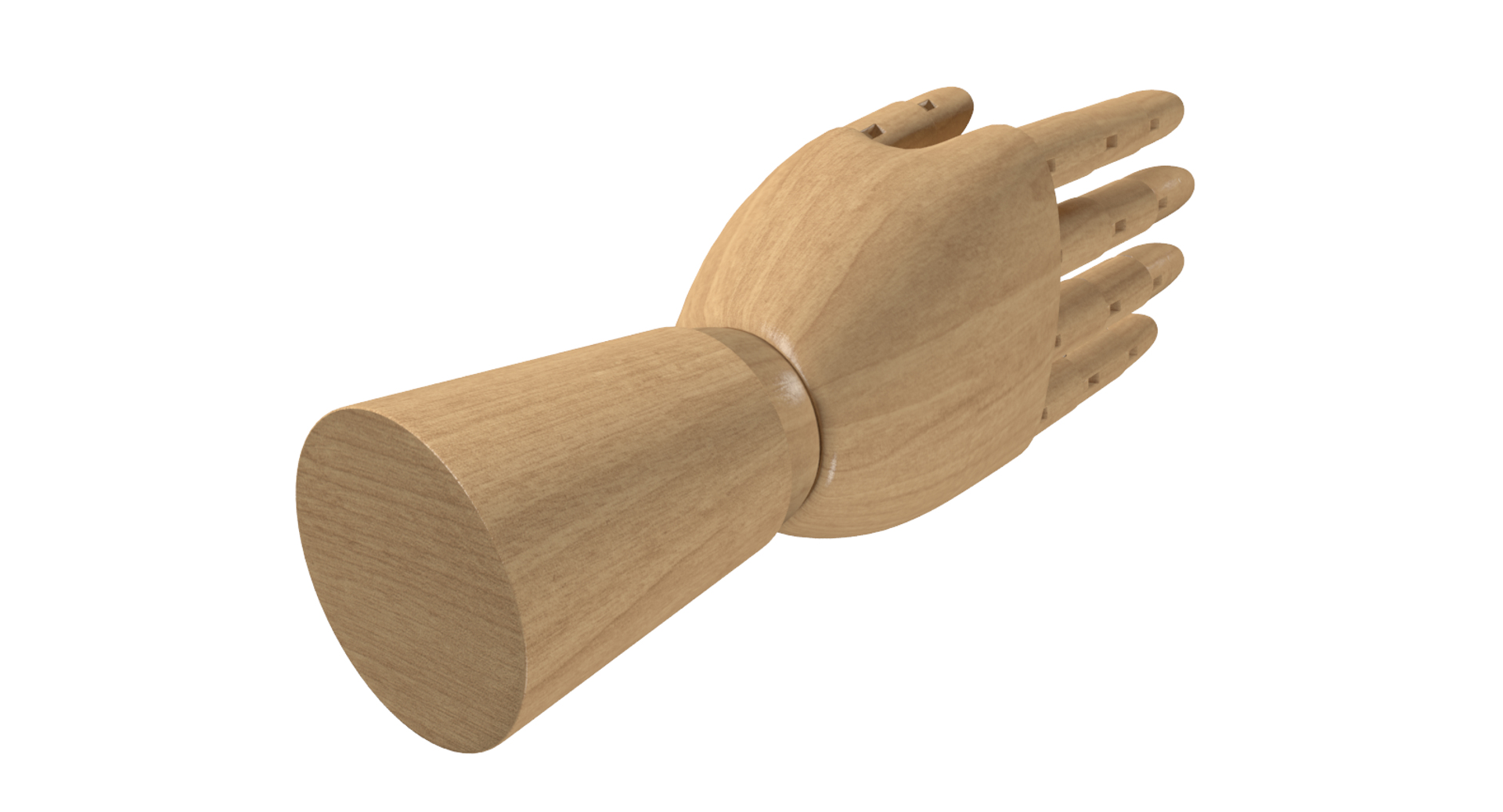 Wooden mannequin hand rig 3D model - TurboSquid 1168651