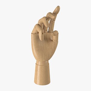 Mannequin Wooden Hand - Rigged