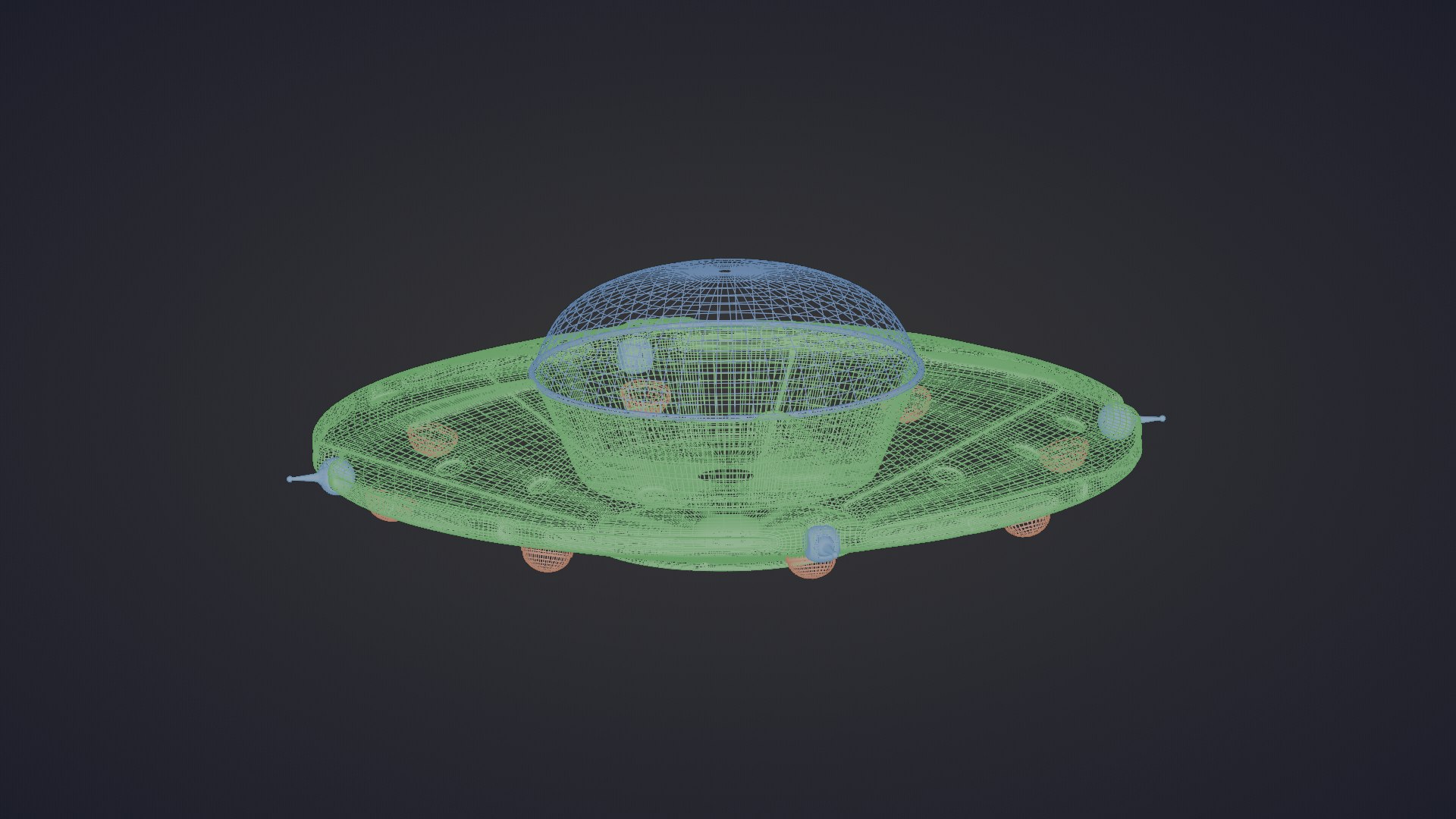 UFO Alien Ship 3D - TurboSquid 2239045