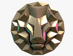 Lion Leo head 3D model