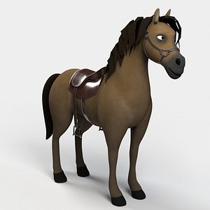3D Cartoon Horse