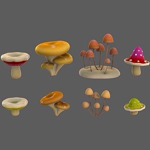 3D model Trees Cartoon V44