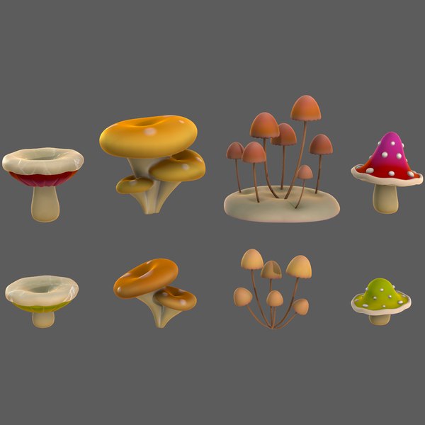 Cartoon Mushroom Blender Models For Download | TurboSquid