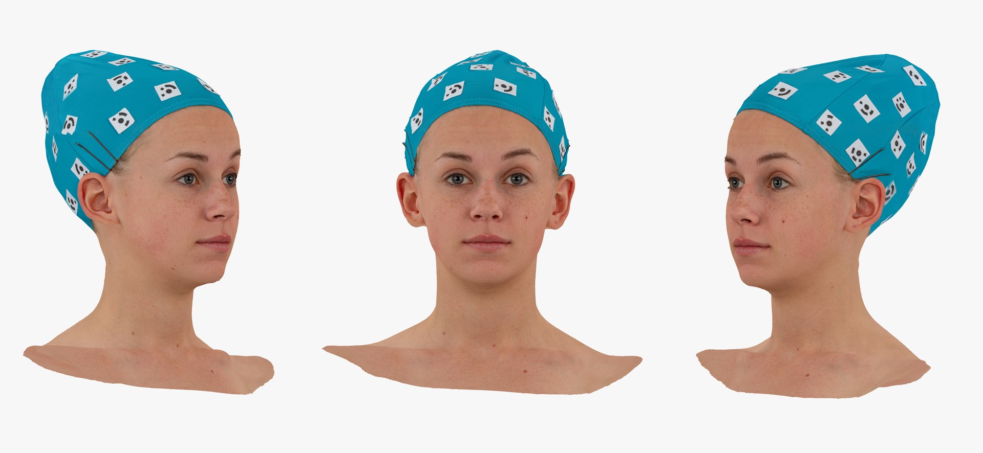 Rhea human head brow 3D model - TurboSquid 1615356