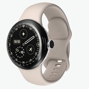 Google Pixel Watch 4 Porcelain 3D model