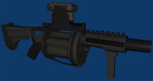semi m grenade launcher 3d model