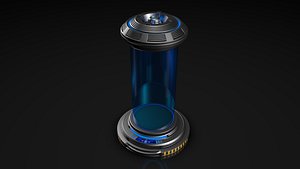 sci fi liquid container 3D model