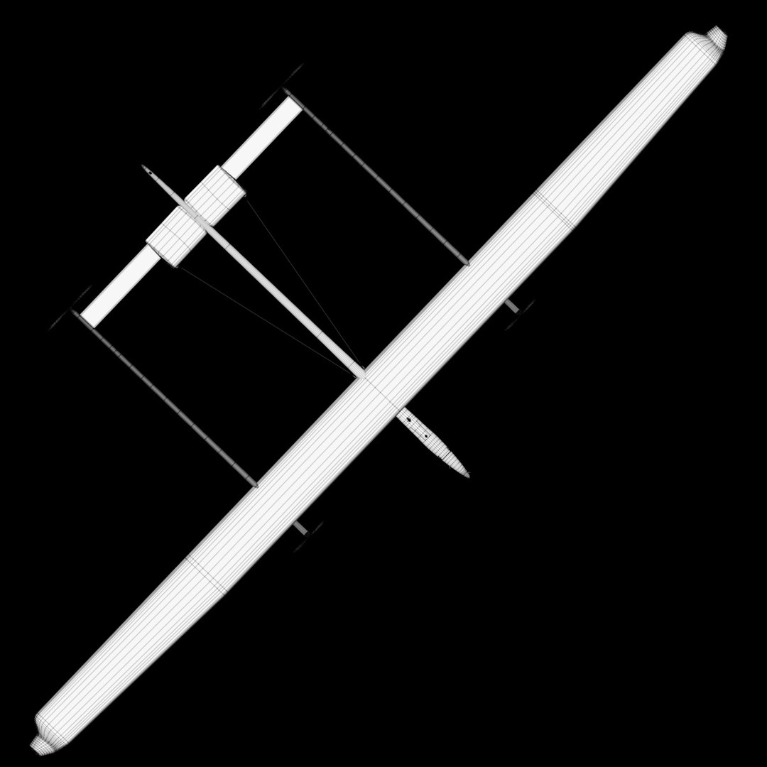 3d Solar Drone Model