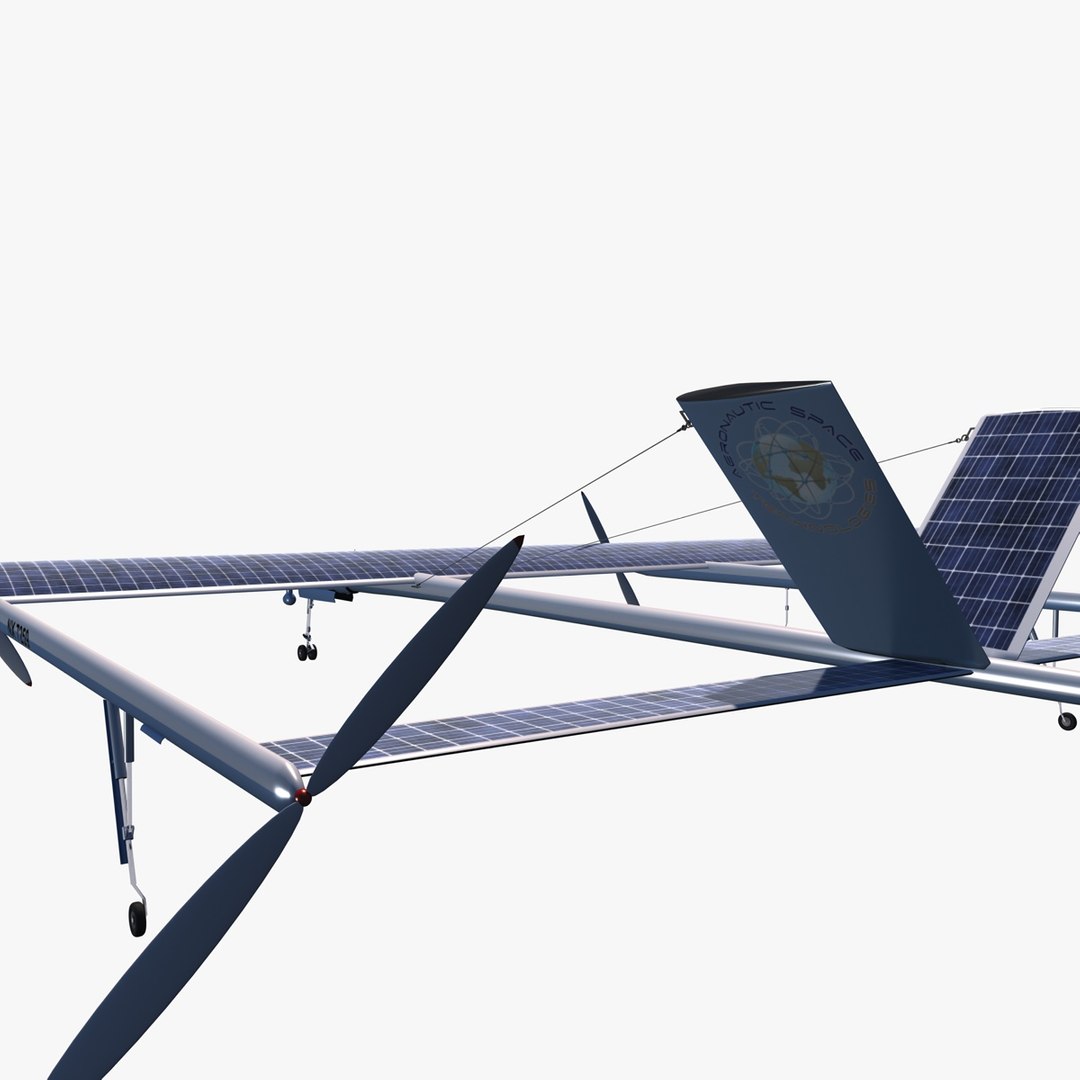 3d Solar Drone Model